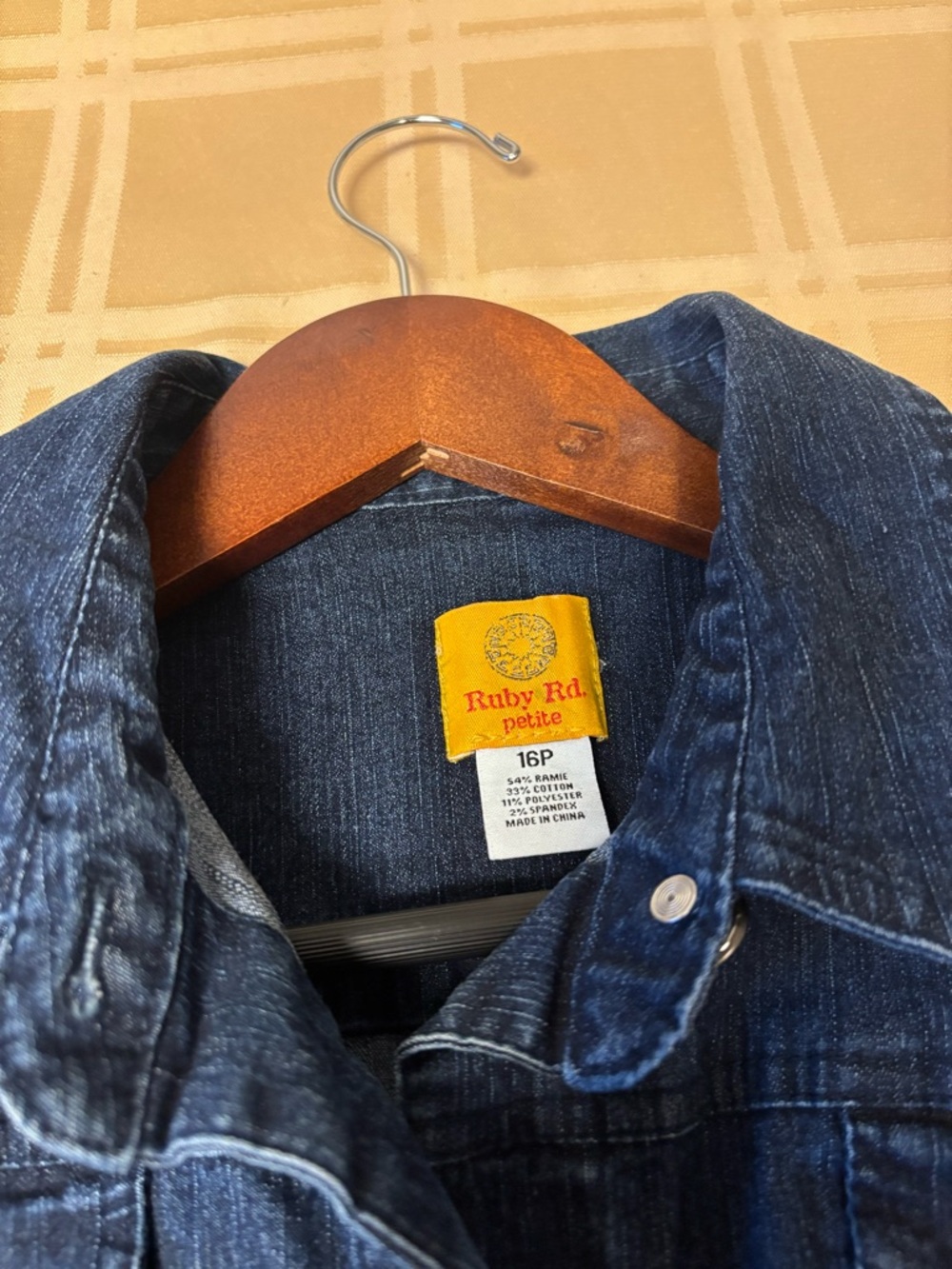 Ruby Rd. Classic Indigo Denim Jacket - Picture 5 of 7